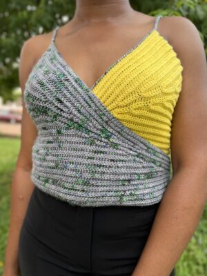 Ms Ankara, Crochet Wrap Top Pattern